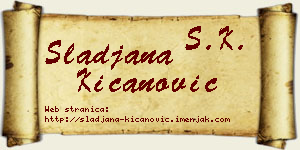Slađana Kićanović vizit kartica